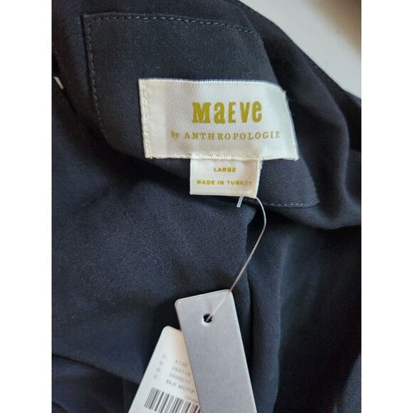 NWT Anthropologie Maeve Halter Rosette Mini Dress Size L Polka Dot #GC215 - Picture 11 of 13